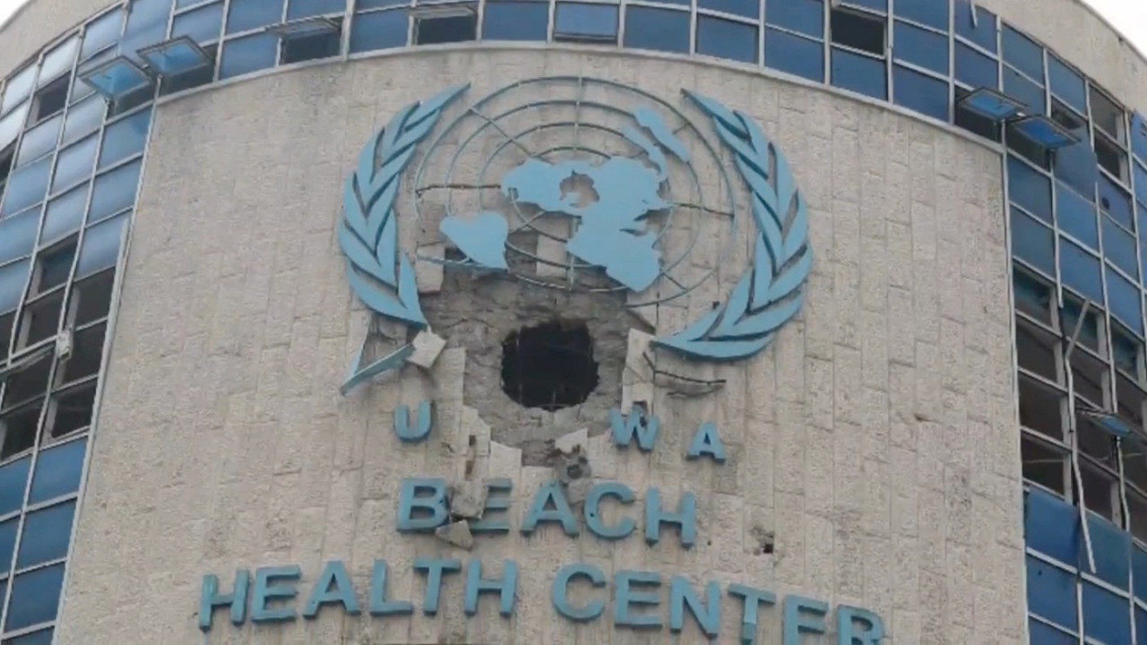Oficinas de la UNRWA en la Franja de Gaza. Foto: Reuters