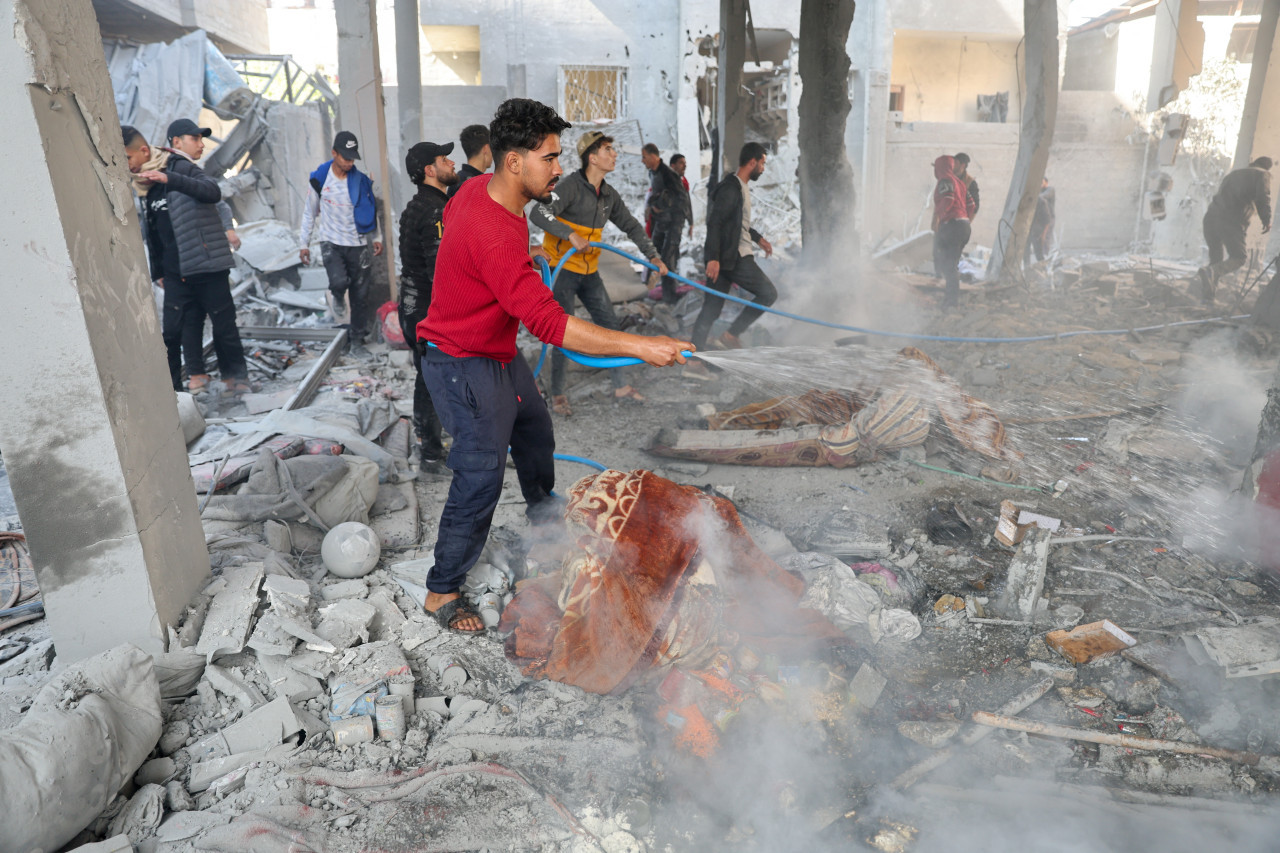 Ataques israelí en Rafah, Gaza. Foto: Reuters.