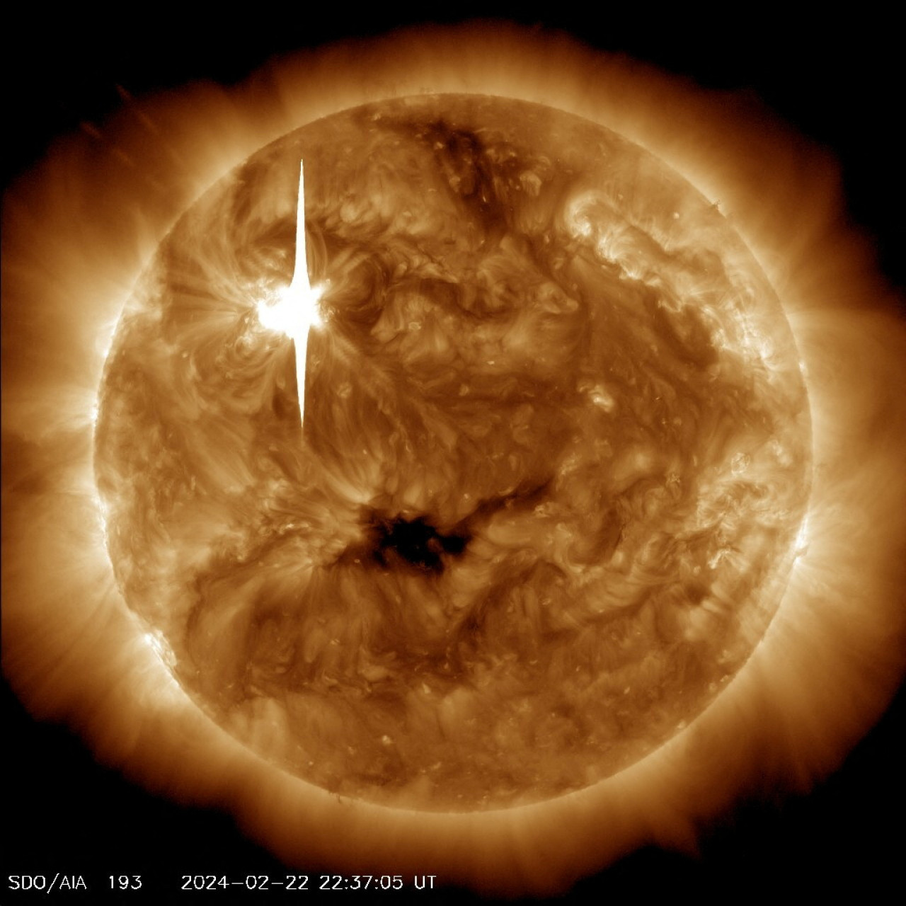 Manchas solares. Foto: X @nasa.