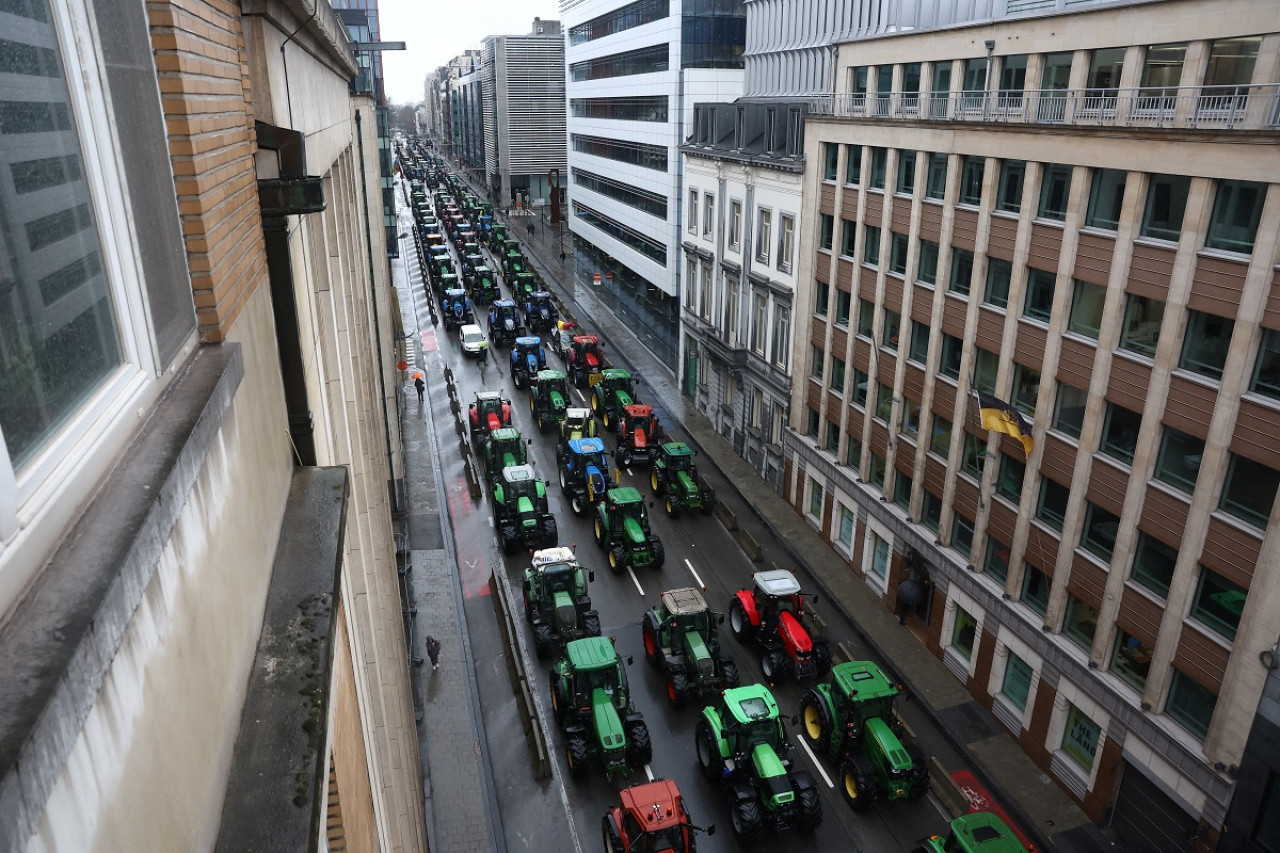 Protestas de agricultores en Europa. Foto: Reuters.