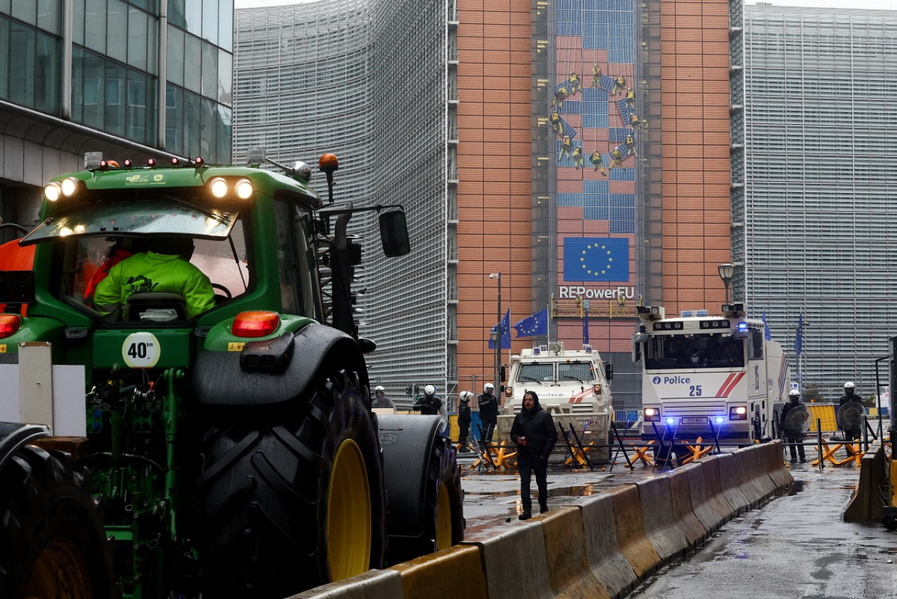 Protestas de agricultores en Europa. Foto: Reuters.