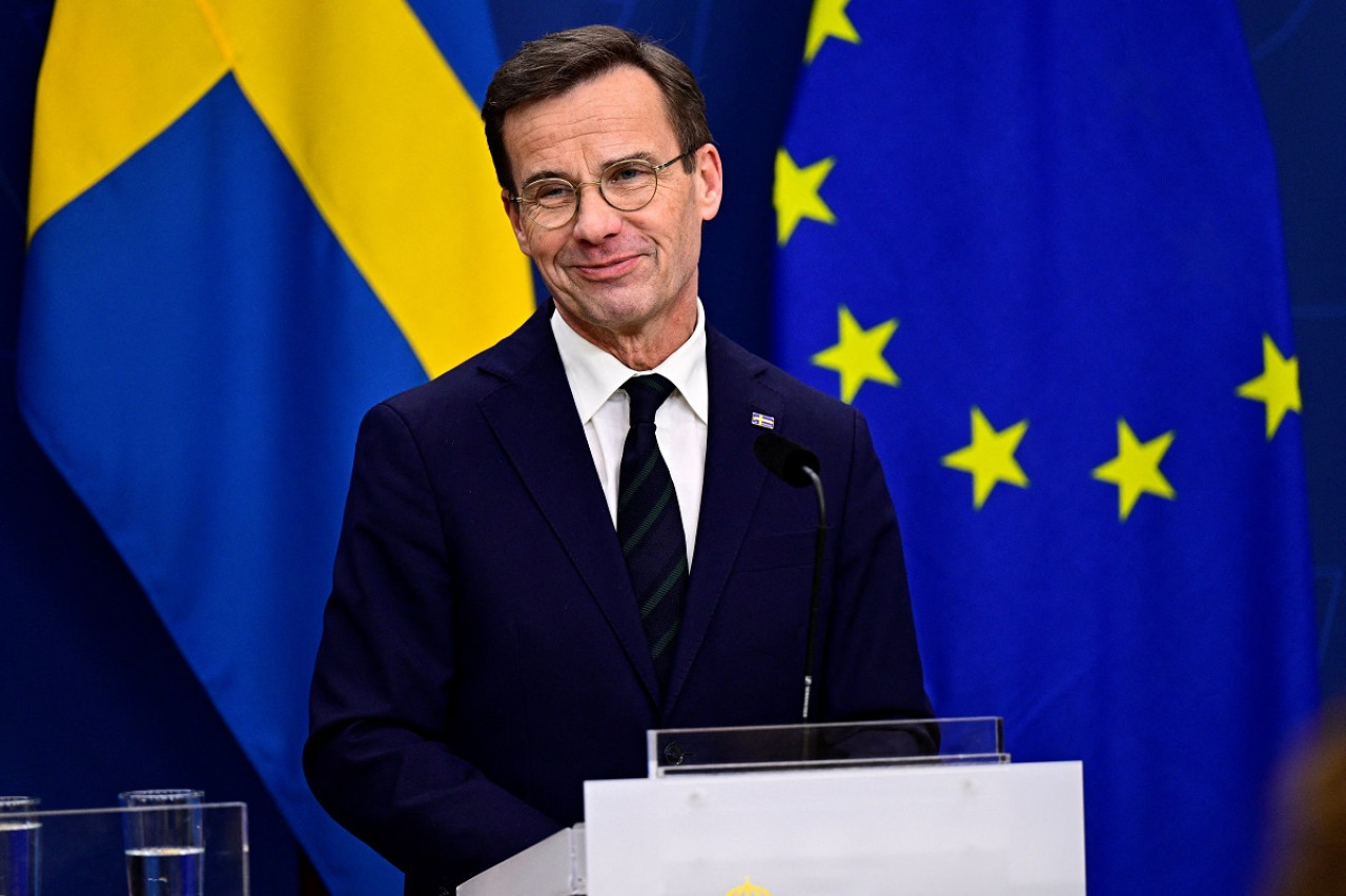 Ulf Kristersson, primer ministro de Suecia. Foto: Reuters.