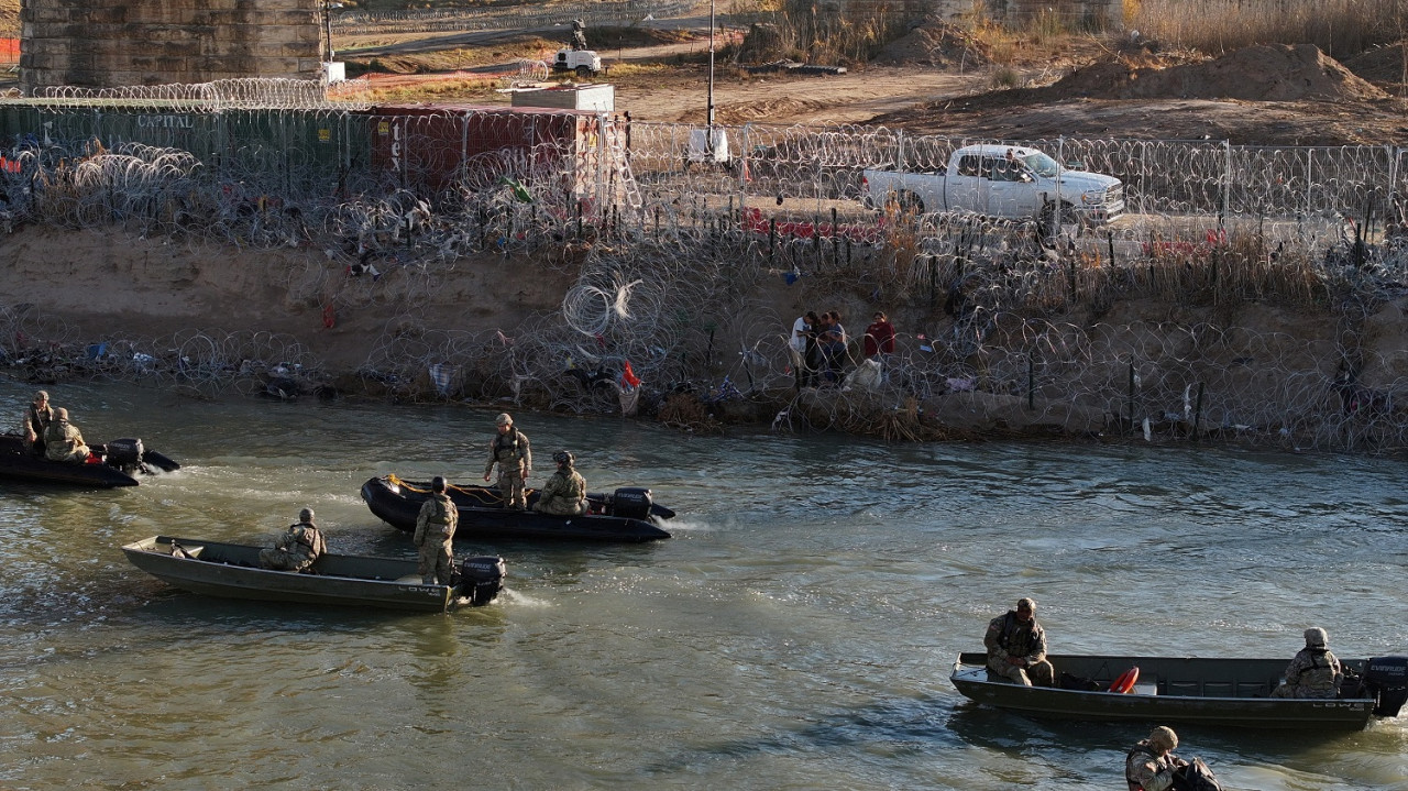 Eagle Pass; frontera EEUU-México. Foto: Reuters