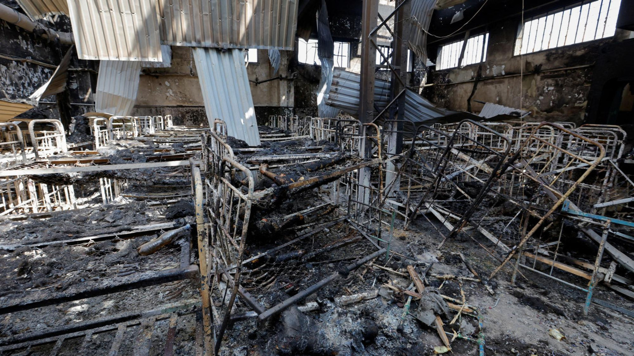 Masacre en Olenivka. Foto: Reuters