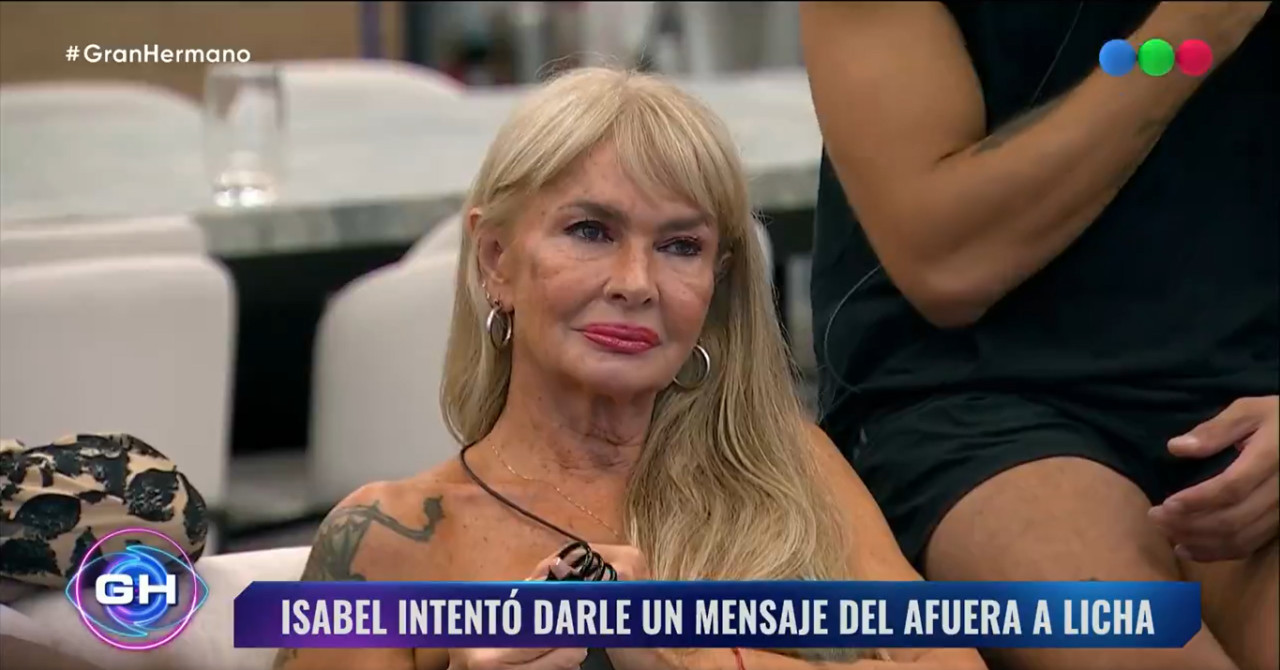 Isabel de Gran Hermano fue sancionada. Foto: Captura.