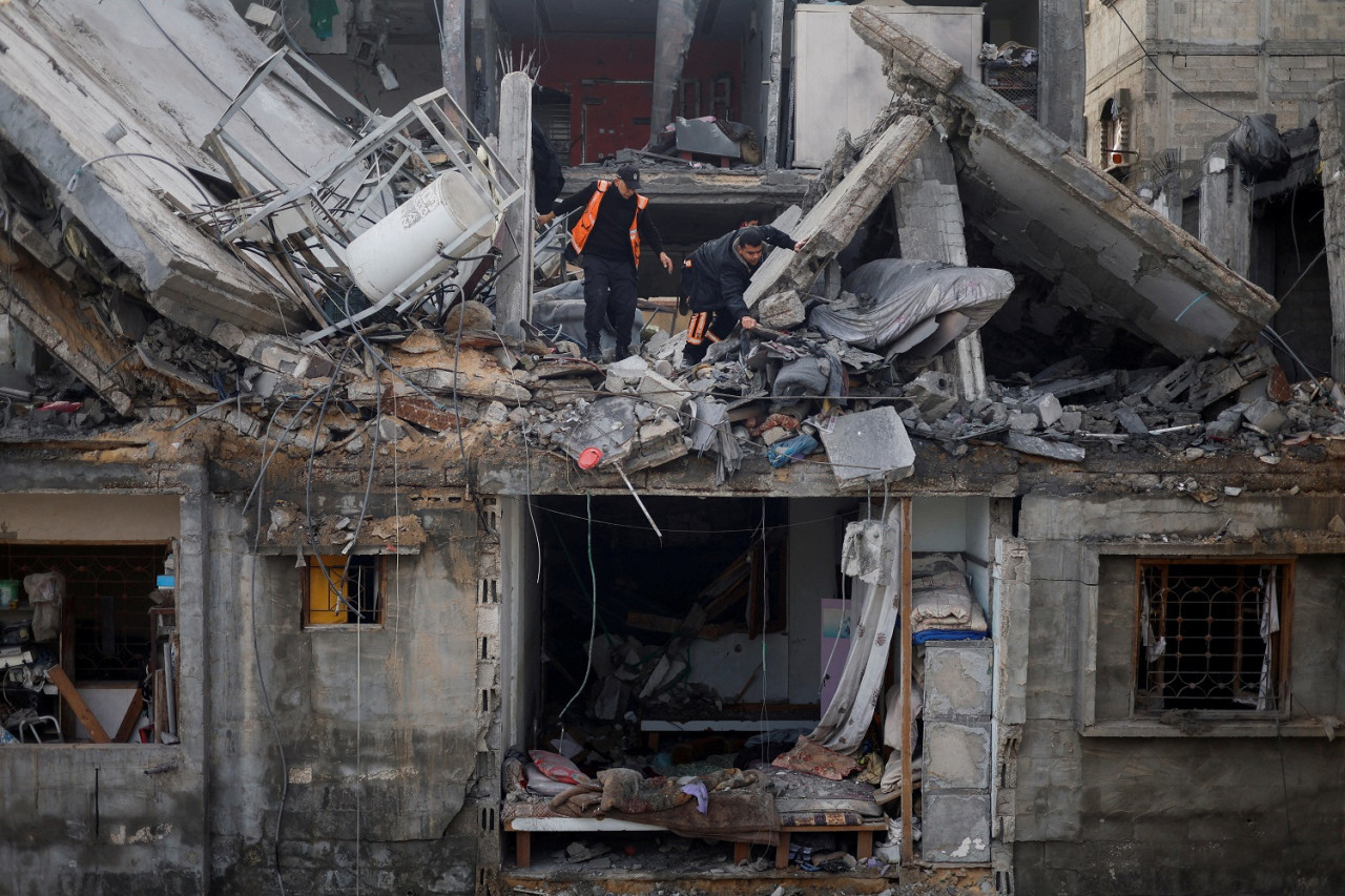 Destrucción en Jan Yunis. Foto: Reuters