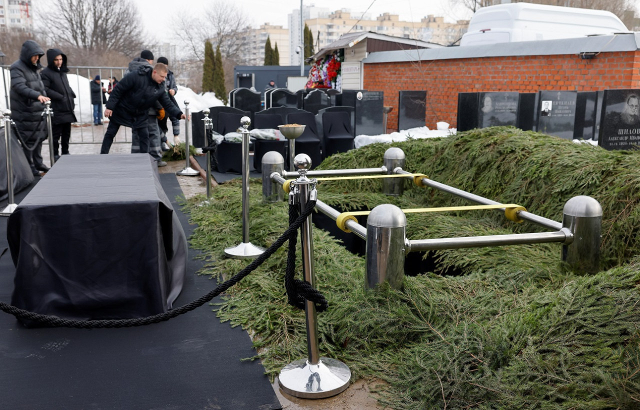 Funeral de Alexéi Navalny. Foto: Reuters