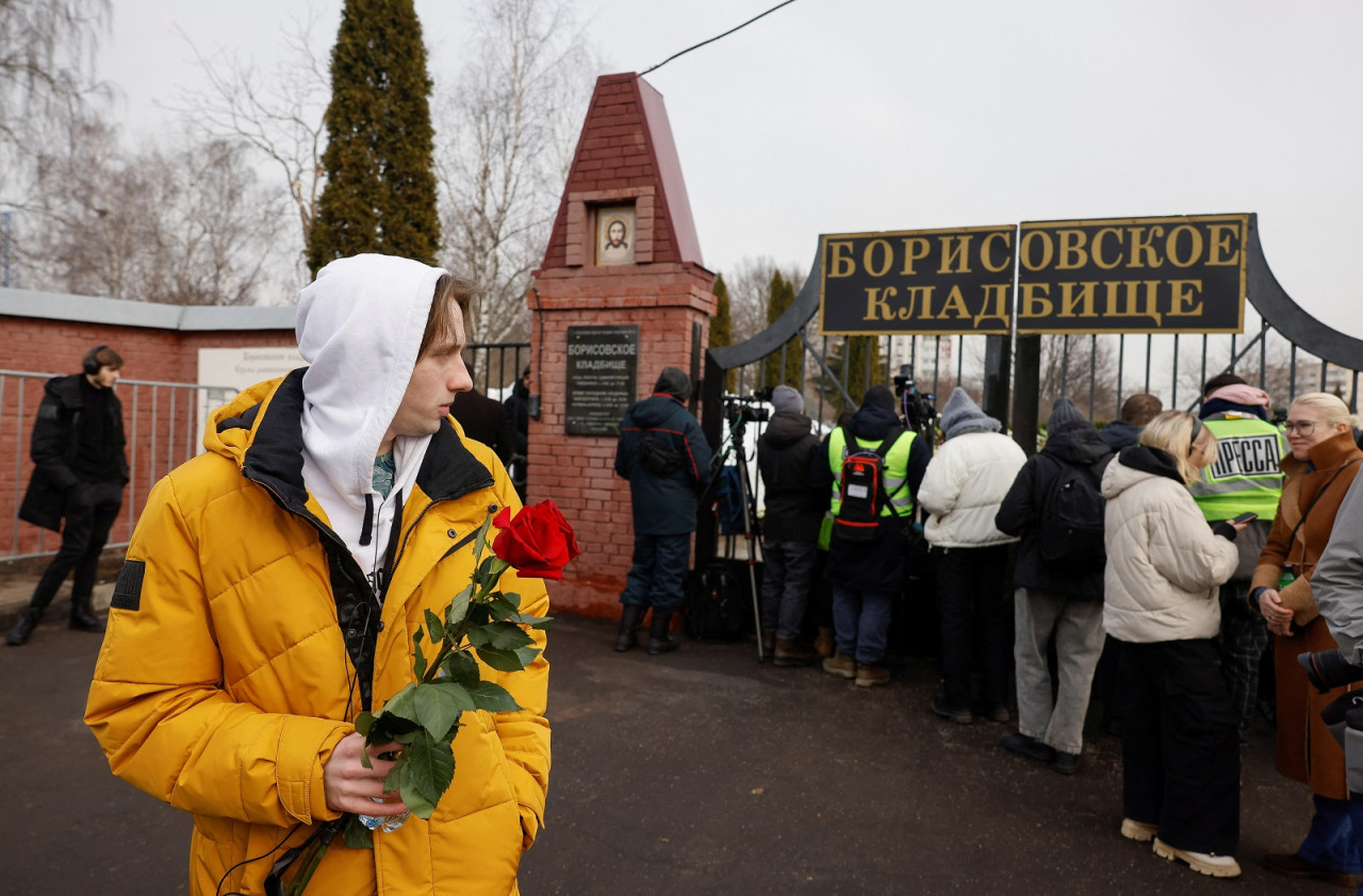 Funeral de Alexéi Navalny. Foto: Reuters