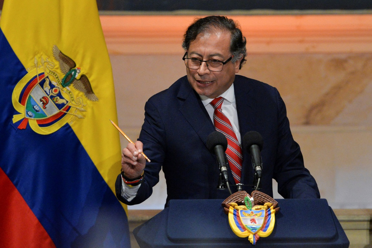 Gustavo Petro, presidente de Colombia. Foto: Reuters.
