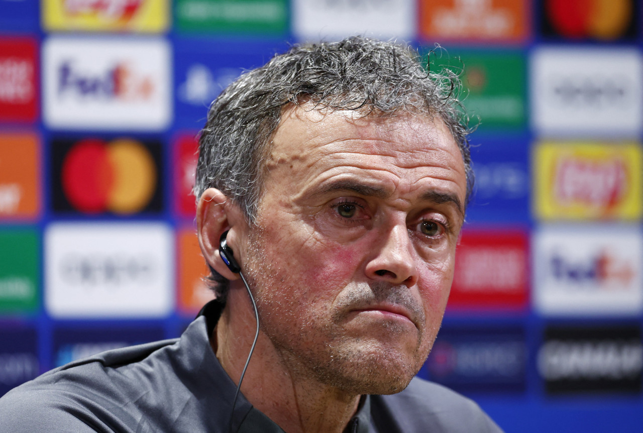 Luis Enrique, entrenador del PSG. Foto: Reuters