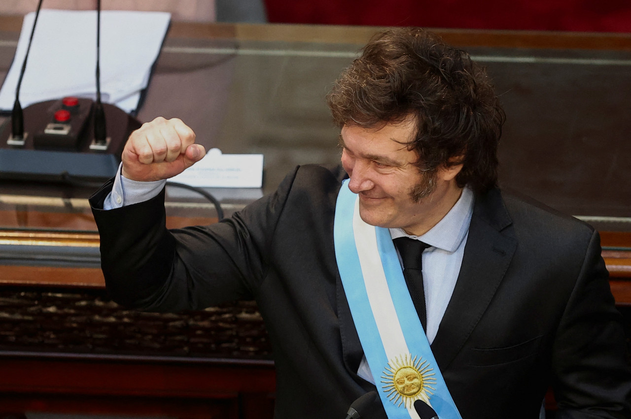 Javier Milei, apertura sesiones ordinarias. Foto: Reuters