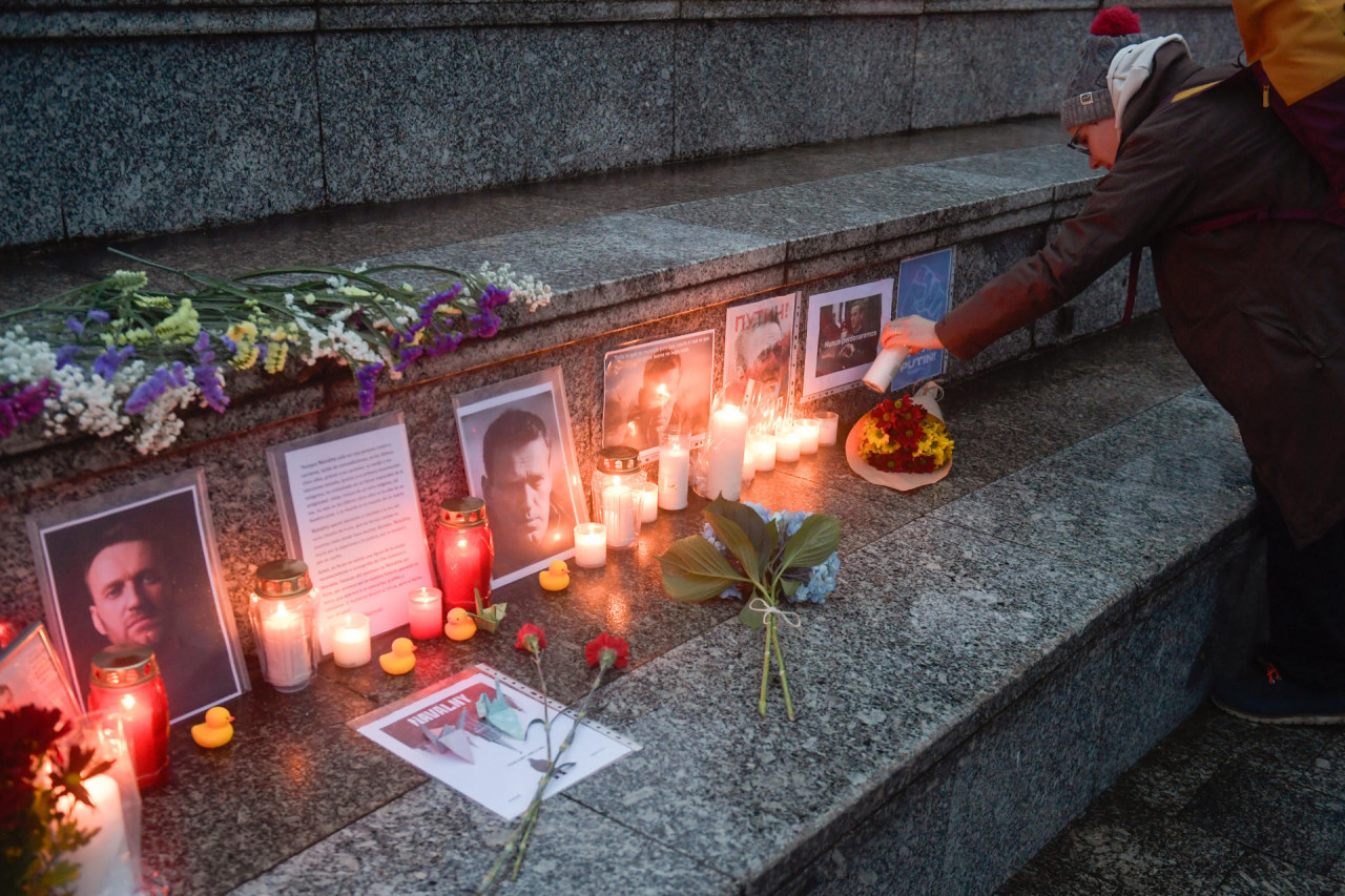 Funeral de Navalny. Foto: EFE.