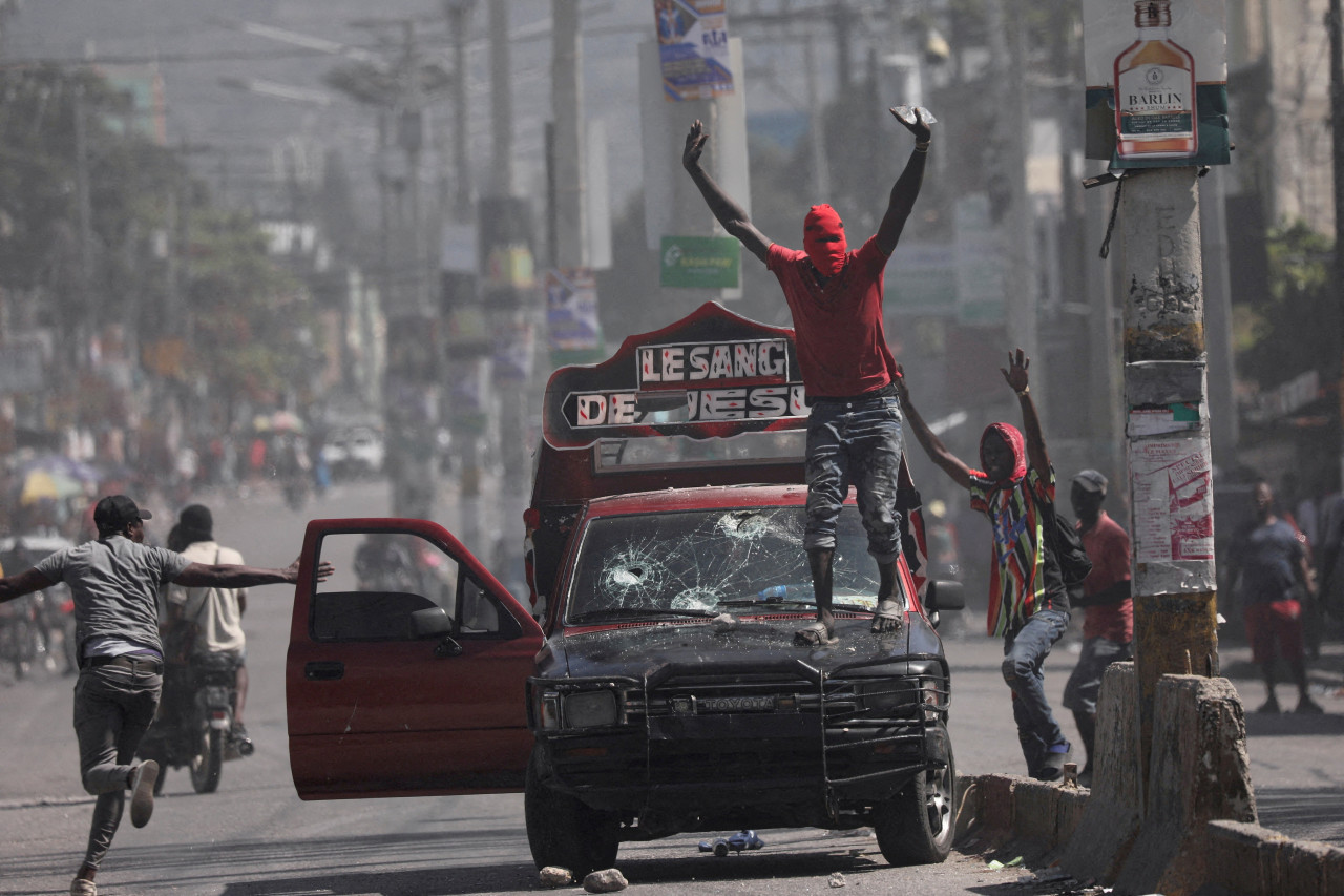 Bandas armadas en Haití. Foto: Reuters.