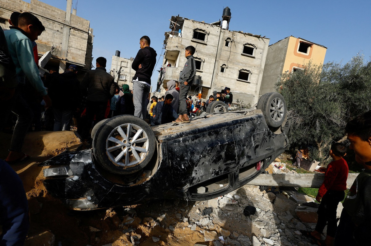 Ataques en Rafah, sur de Gaza. Foto: Reuters.