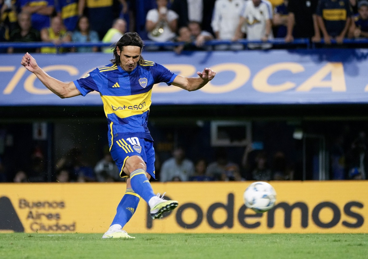 Edinson Cavani; Boca Juniors vs. Belgrano. Foto: NA.