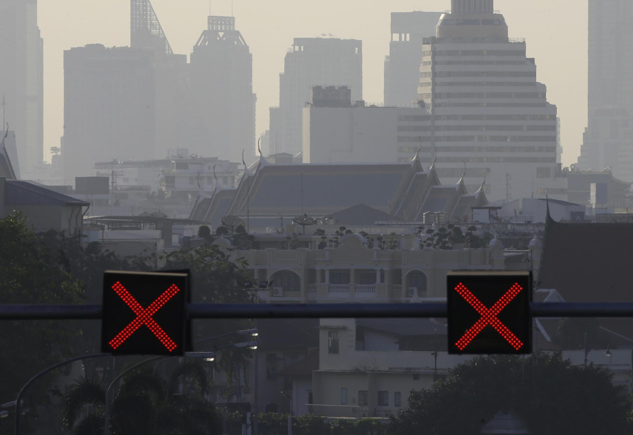 Contaminación del aire en Tailandia. Foto: EFE.