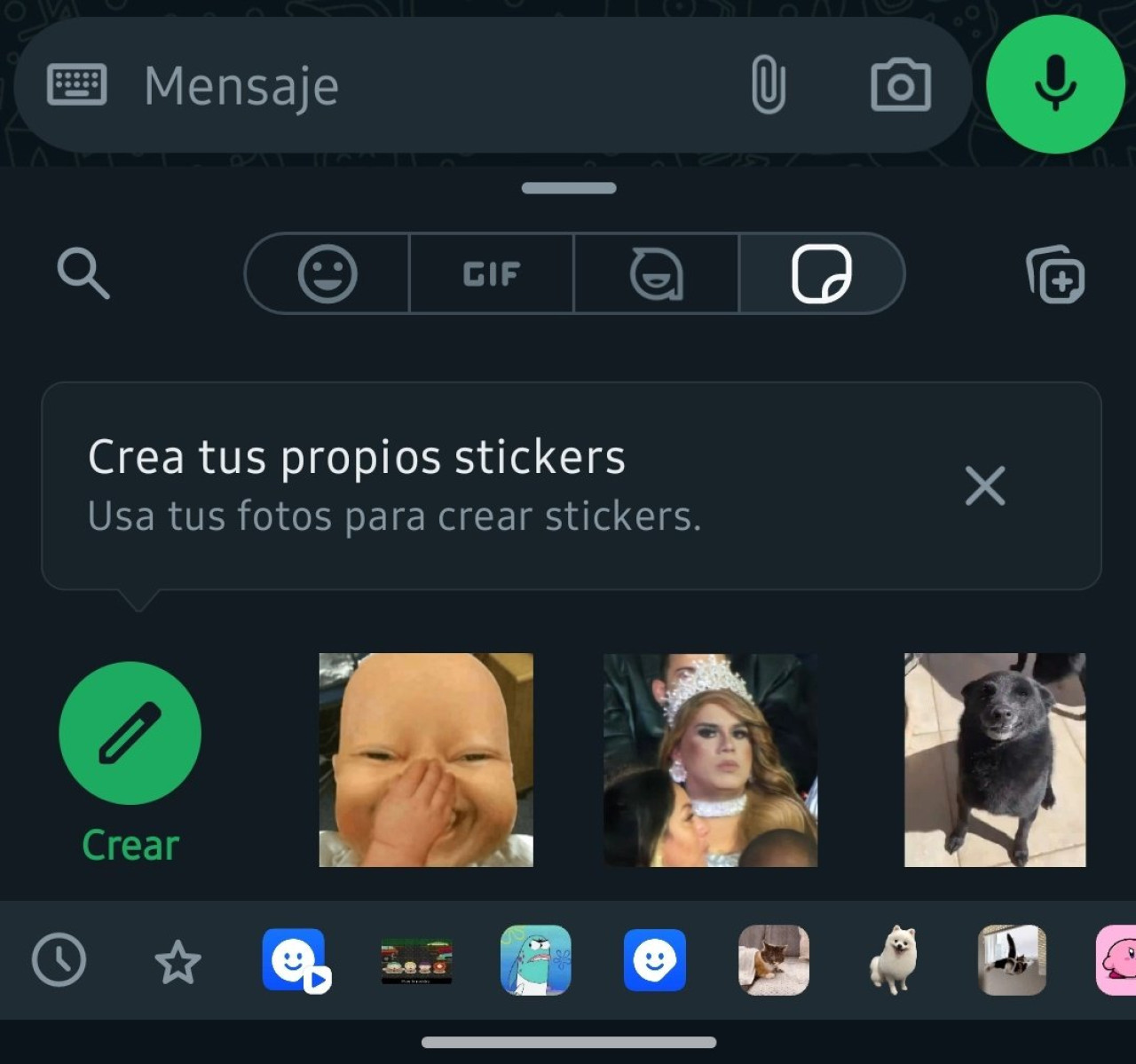 WhatsApp, stickers, tecnología. Foto: X