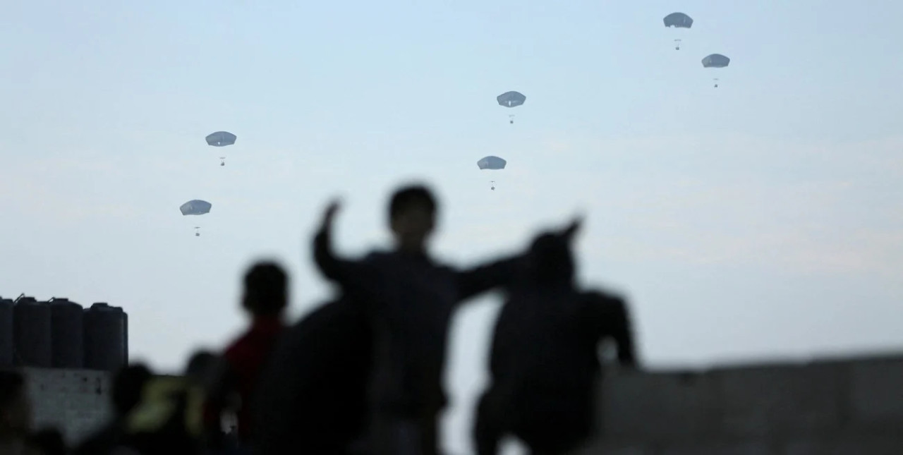 Ayuda humanitaria en Gaza. Foto: Reuters