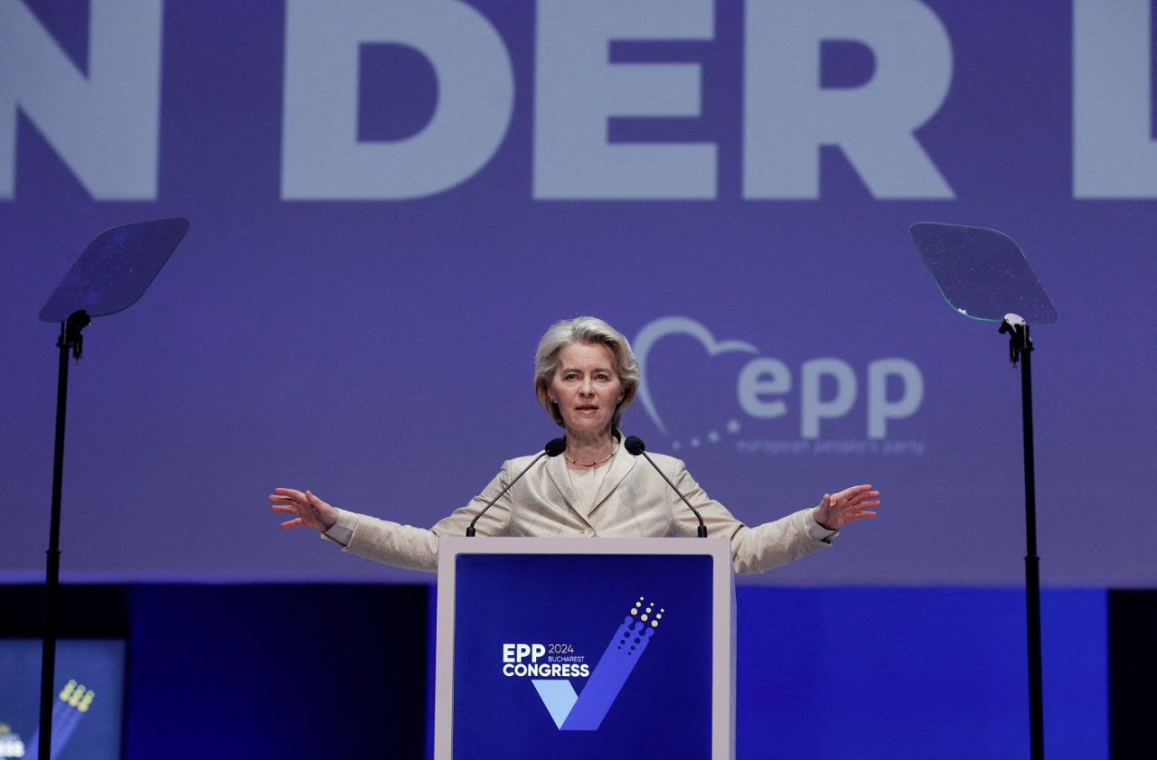 Ursula von der Leyen, presidenta de la Comisión Europea. Foto: Reuters