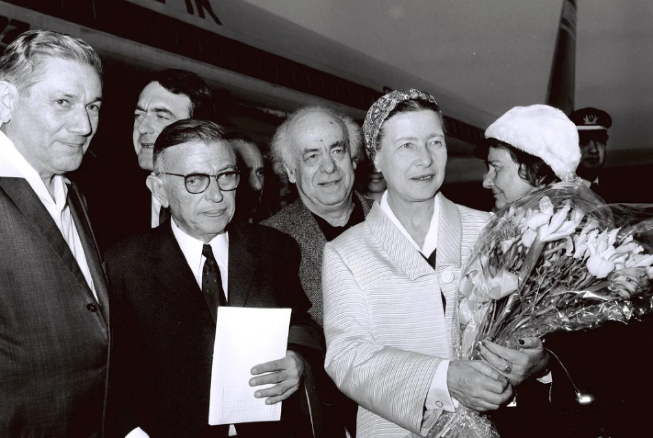 Jean Paul Sartre y Simone de Beauvoir. Foto: NA.