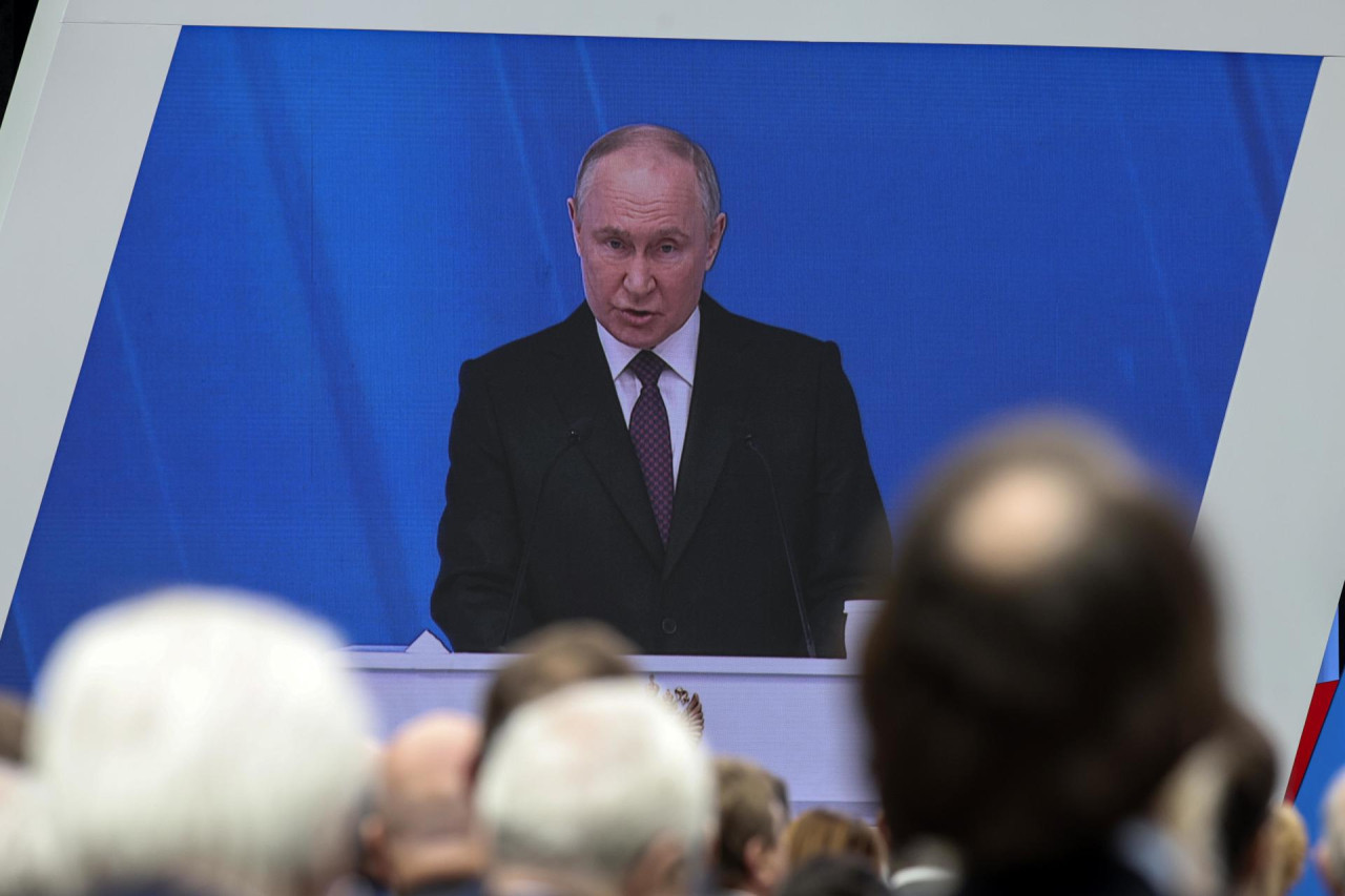El presidente ruso Vladimir Putin se dirige a la Asamblea Federal, Feb 2024_EFE