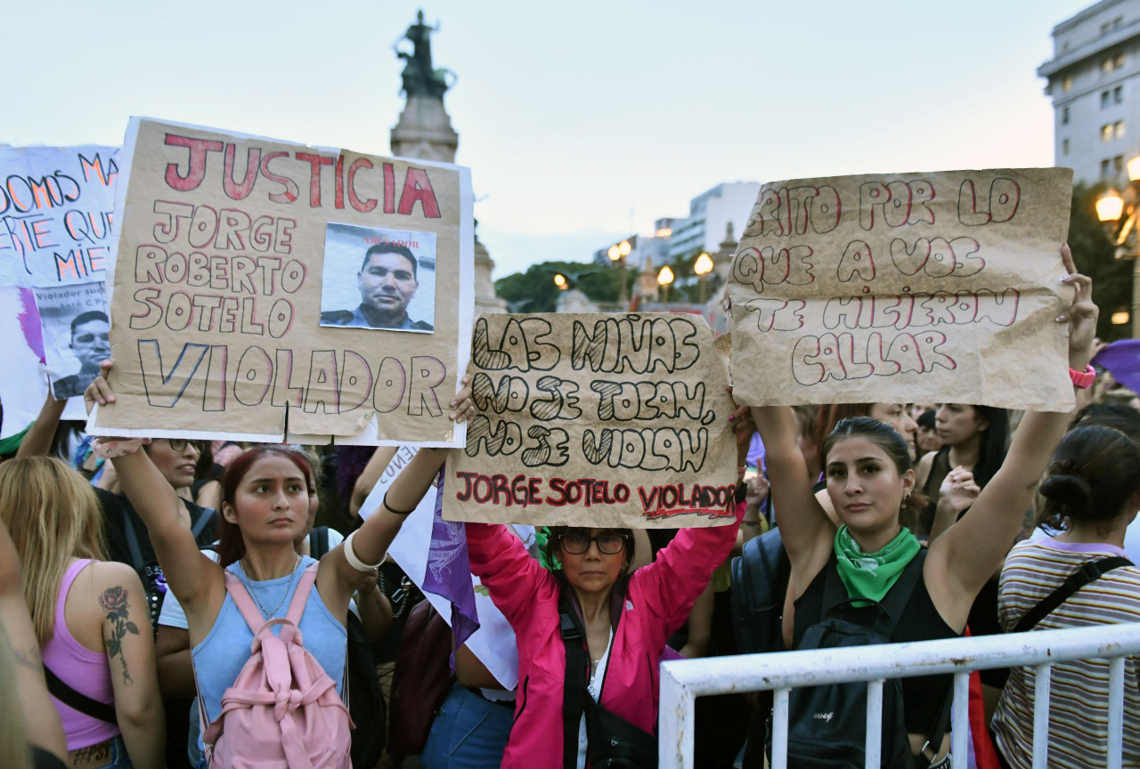 Movilizaciones en Congreso por el Día de la  Mujer. Foto: NA