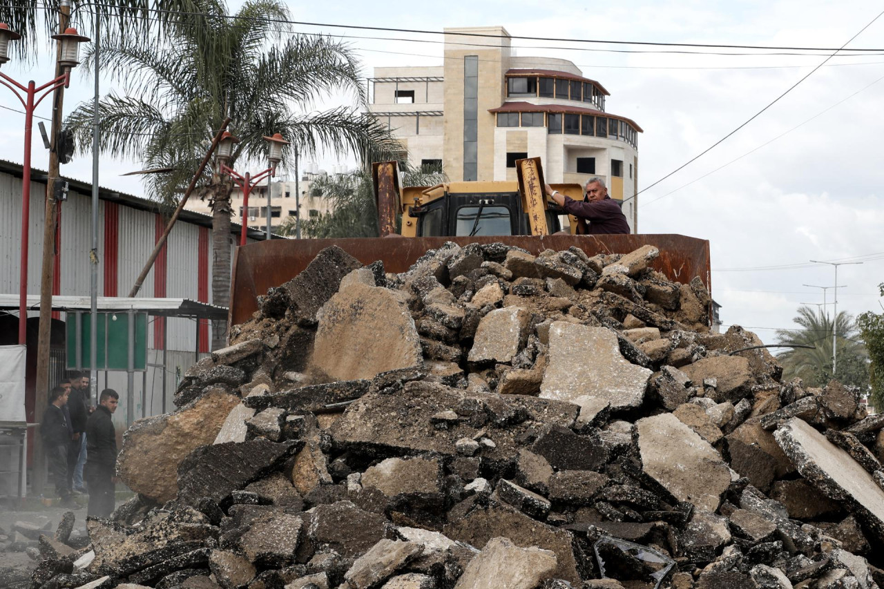 Destrucción de campo de refugiados en Cisjordania. Foto: EFE.