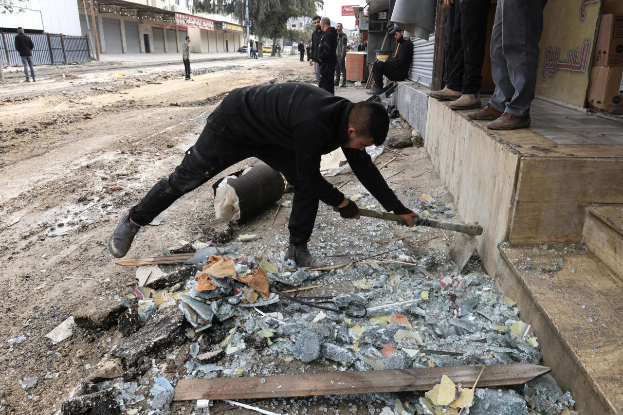 Destrucción de campo de refugiados en Cisjordania. Foto: EFE.