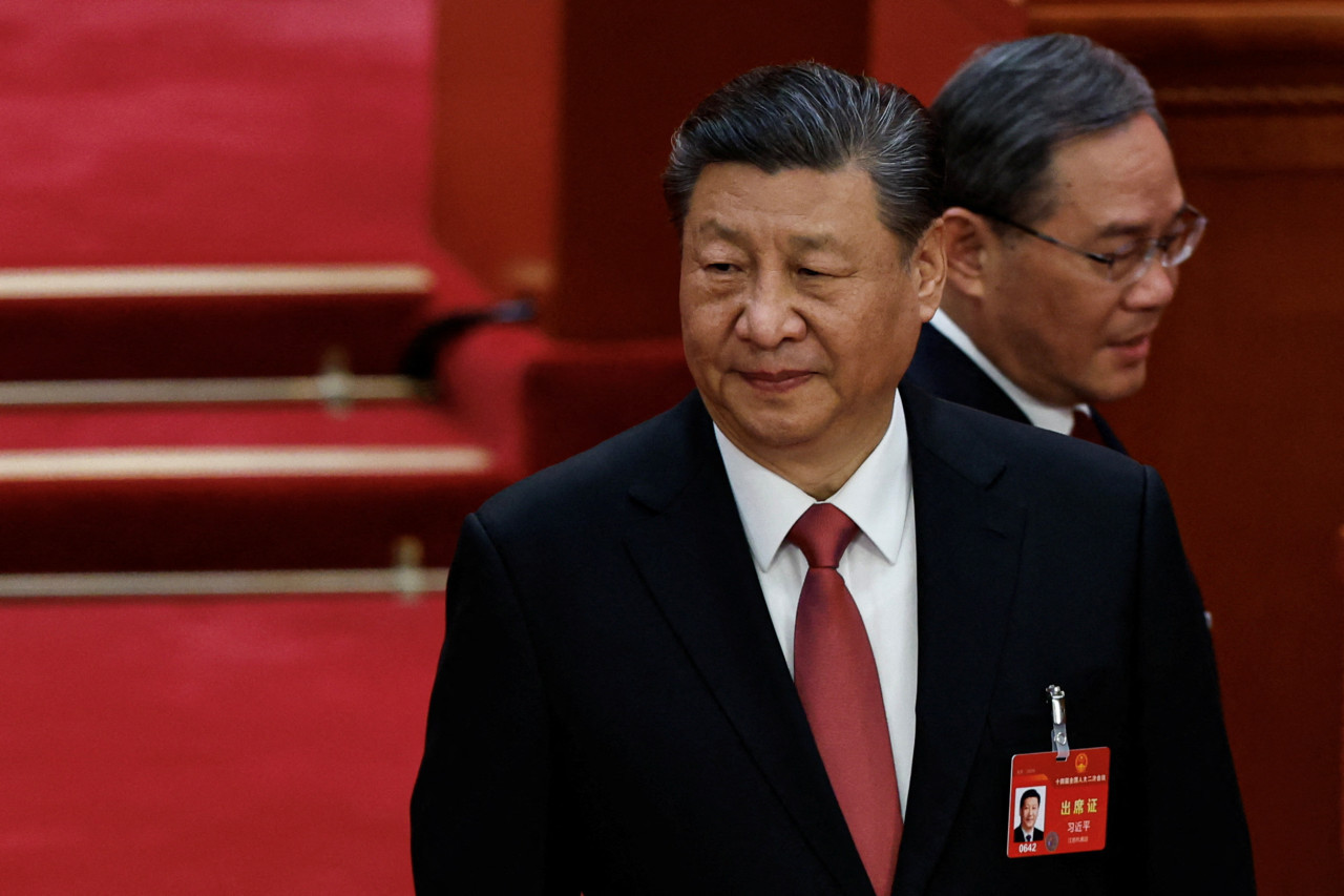 Xi Jinping en el Parlamento chino. Foto: Reuters.