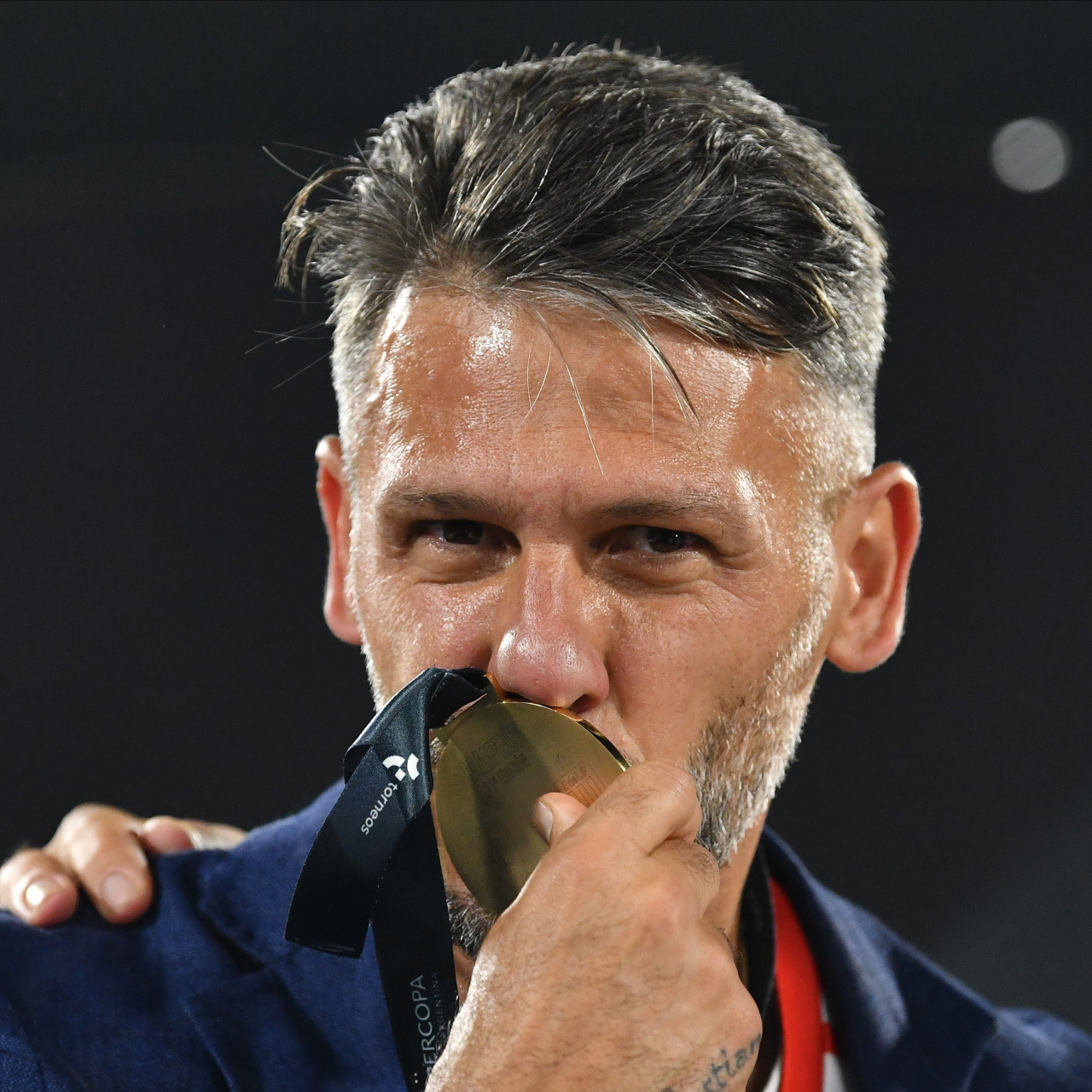 Martín Demichelis, entrenador de River. Foto: Twitter RiverPlate.