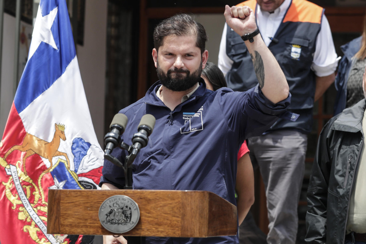 El presidente de Chile, Gabriel Boric. Foto: EFE.