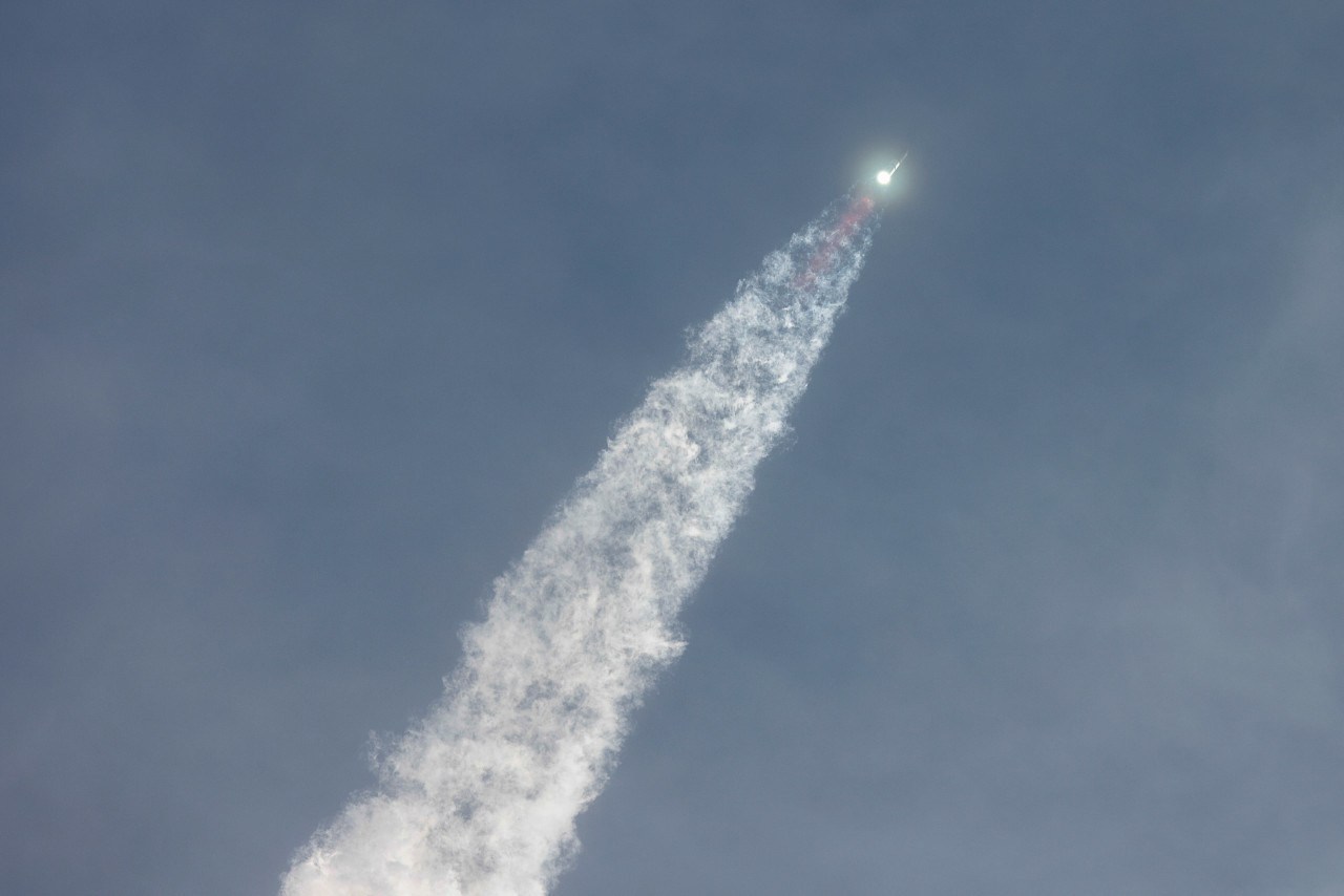 Lanzamiento del Starship. Foto: Reuters.