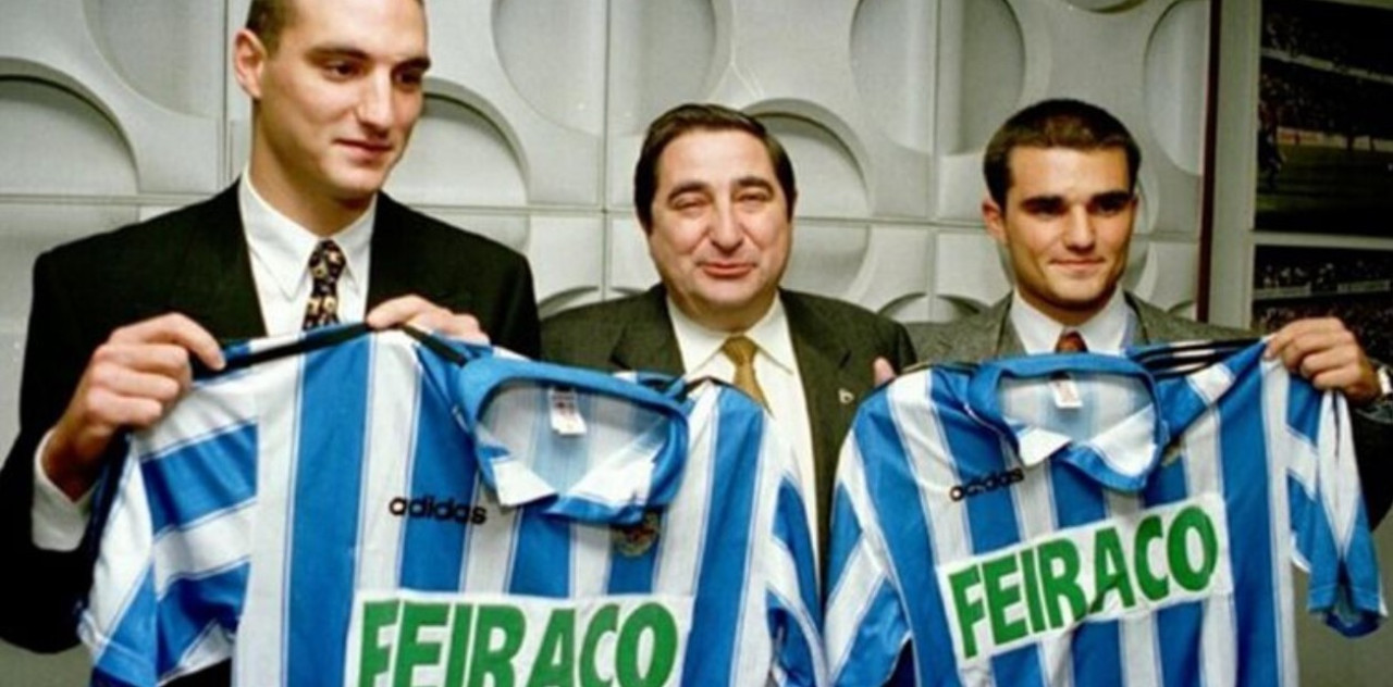 Lionel Scaloni y Mauro Scaloni en el Deportivo La Coruña.