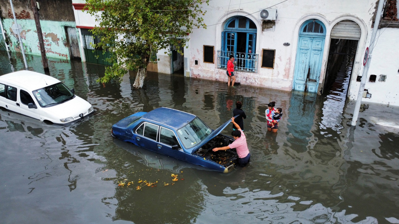 Inundaciones en Buenos Aires. Foto: NA.