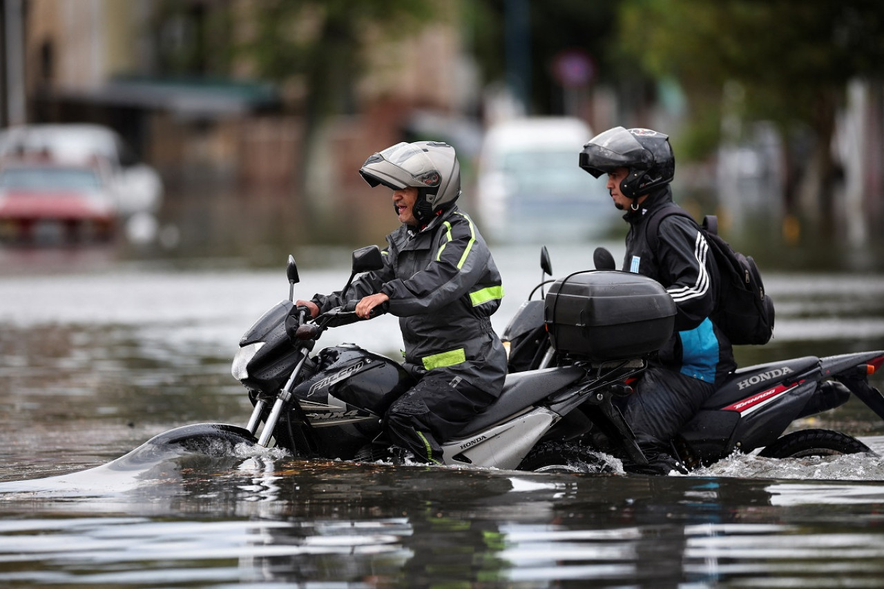 Inundaciones en Buenos Aires. Foto: NA.