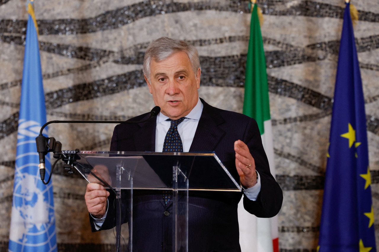 Antonio Tajani, ministro de Exteriores de Italia. Foto: REUTERS.