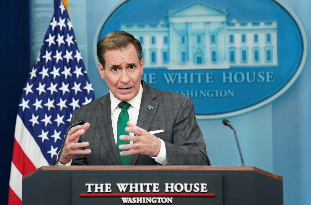 John Kirby, portavoz de la Casa Blanca. Foto: Reuters.