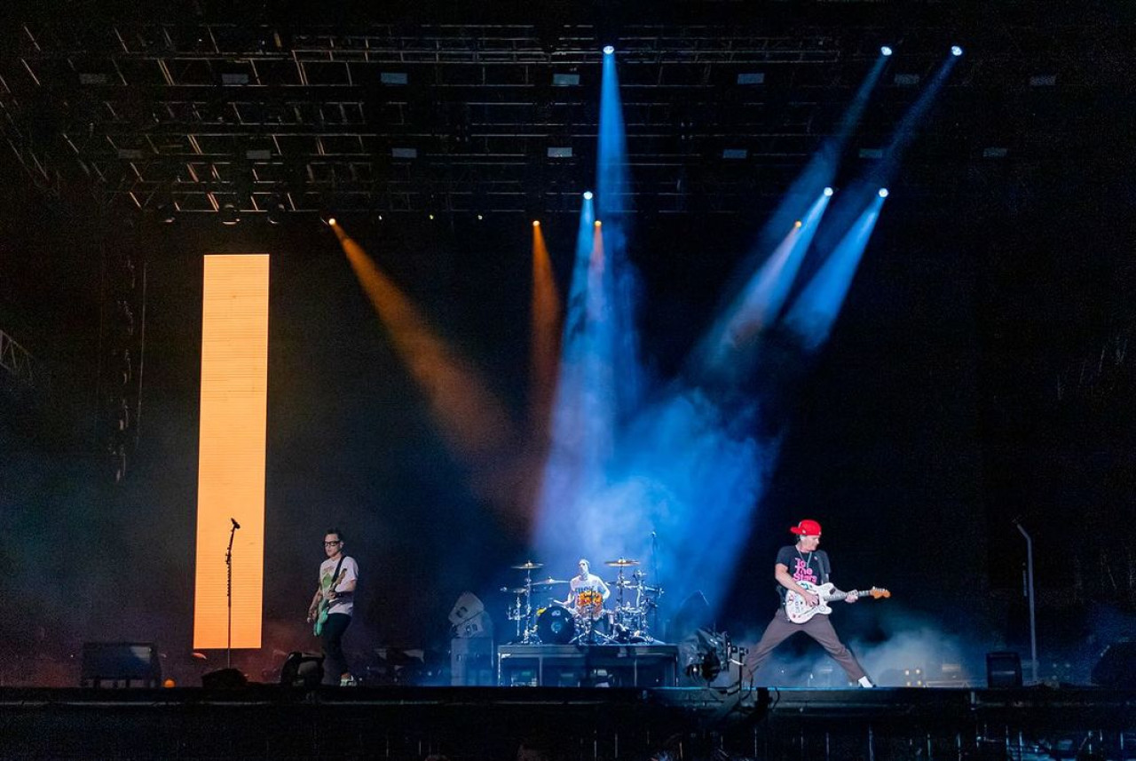Blink 182 en Argentina. Foto: Instagram LollapaloozaAr.