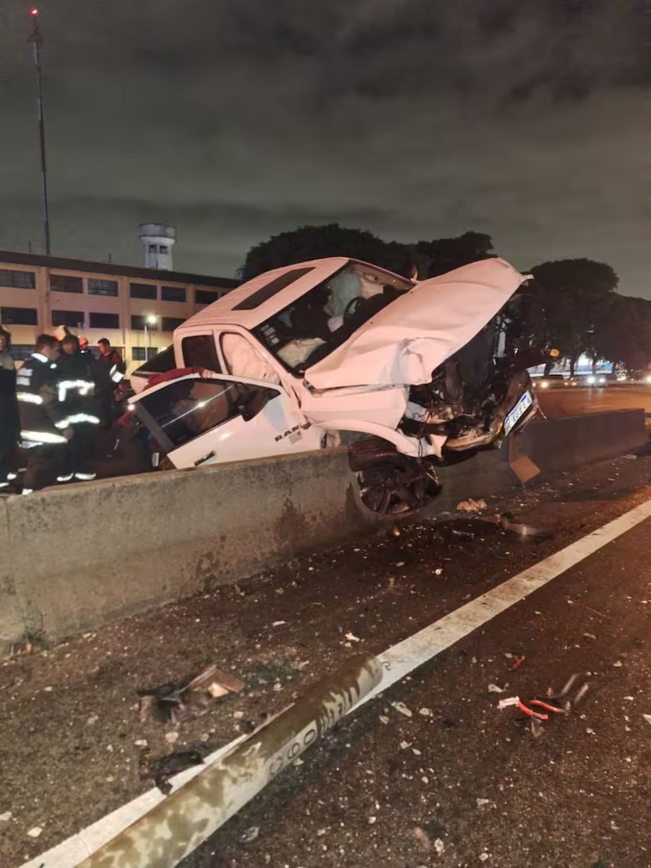 Choque en General Paz. Foto: Policía de la Ciudad.