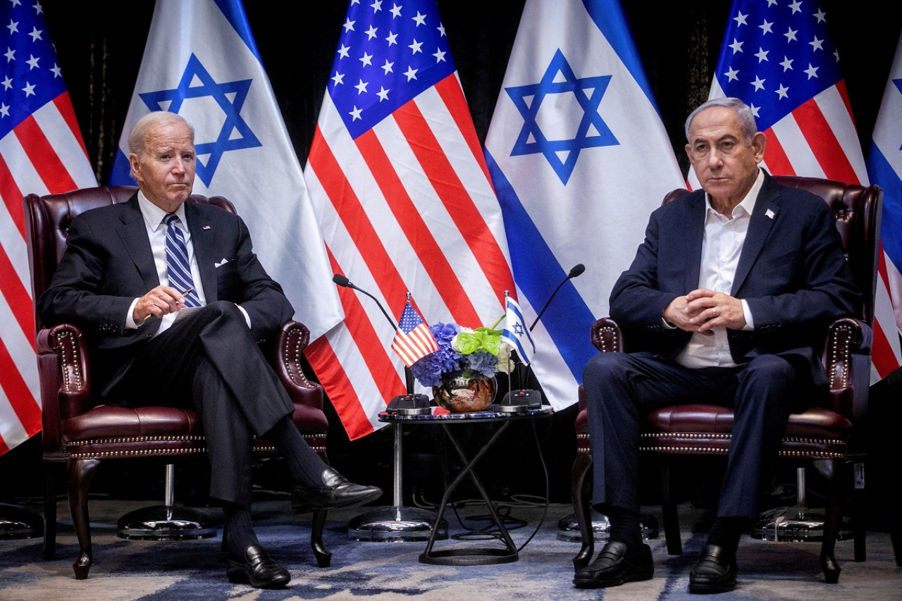 Joe Biden y Benjamin Netanyahu. Foto: Reuters.