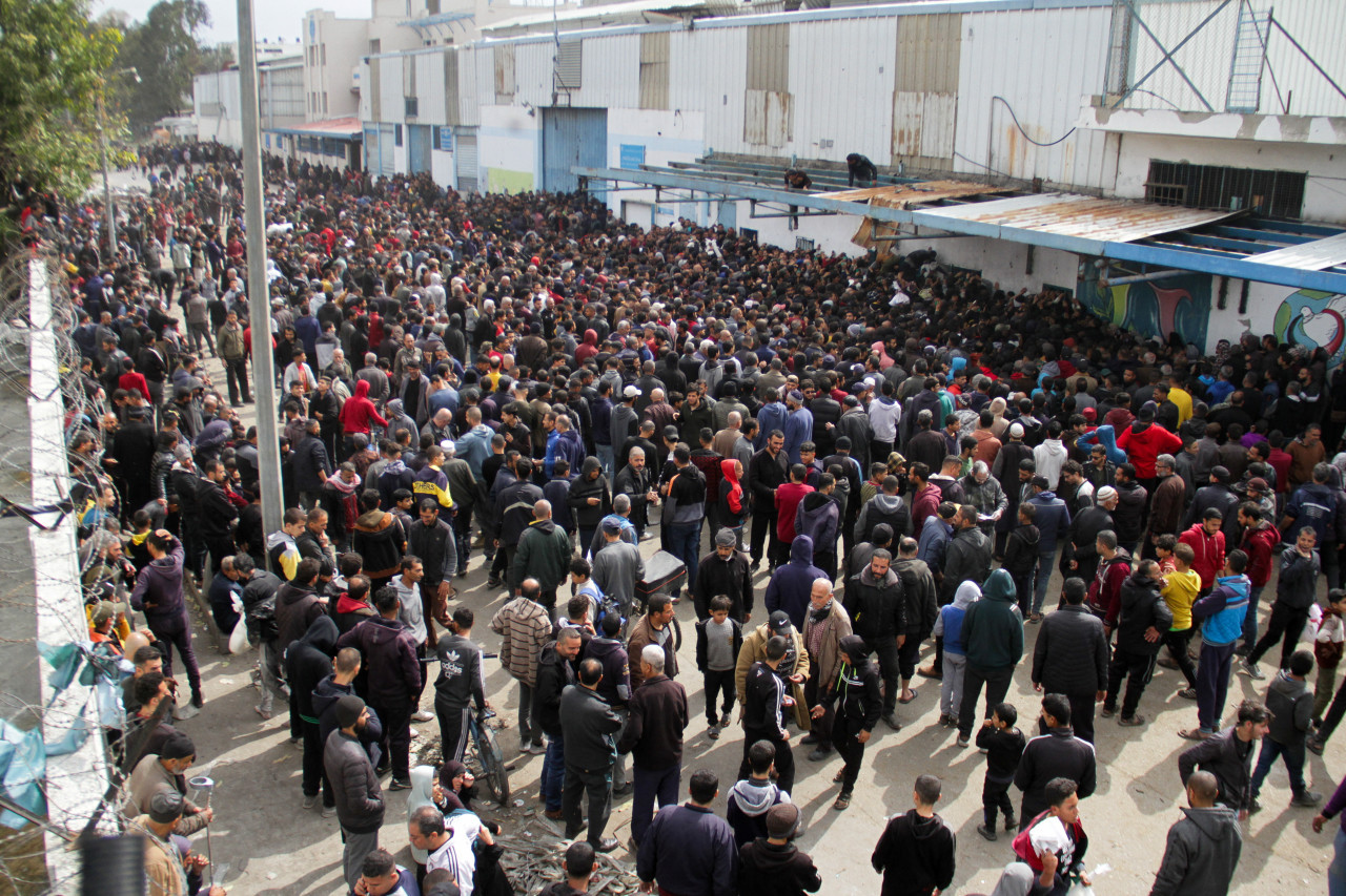 Hambruna en Gaza. Foto: Reuters.