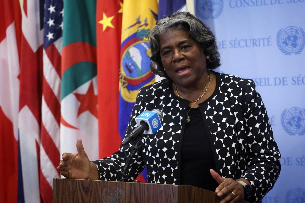Linda Thomas-Greenfield, embajadora de Estados Unidos en la ONU. Foto: Reuters.