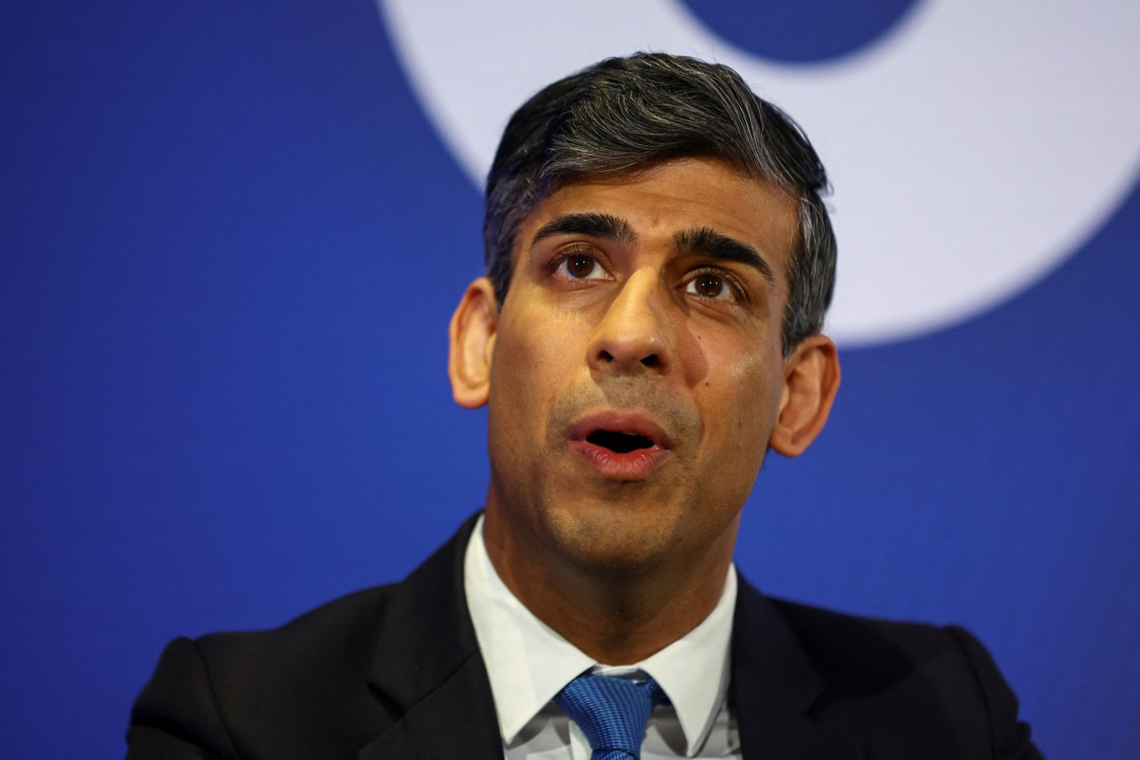 Rishi Sunak, primer ministro británico. Foto: Reuters