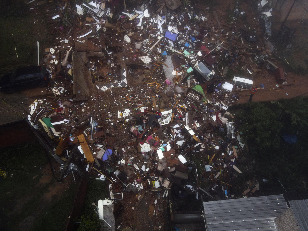 Consecuencias del temporal en Río de Janeiro. Foto: EFE.