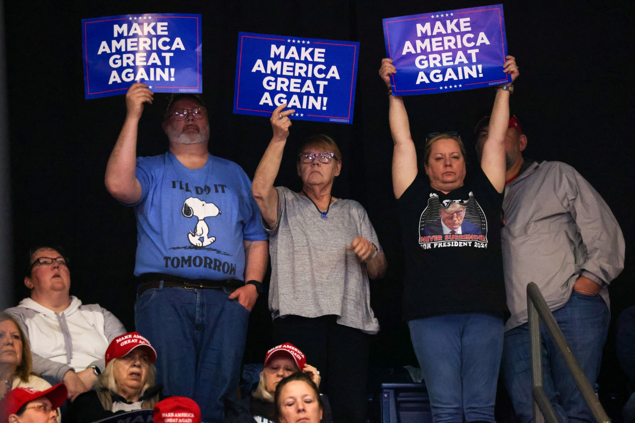 Seguidores de Trump. Georgia, Estados Unidos.