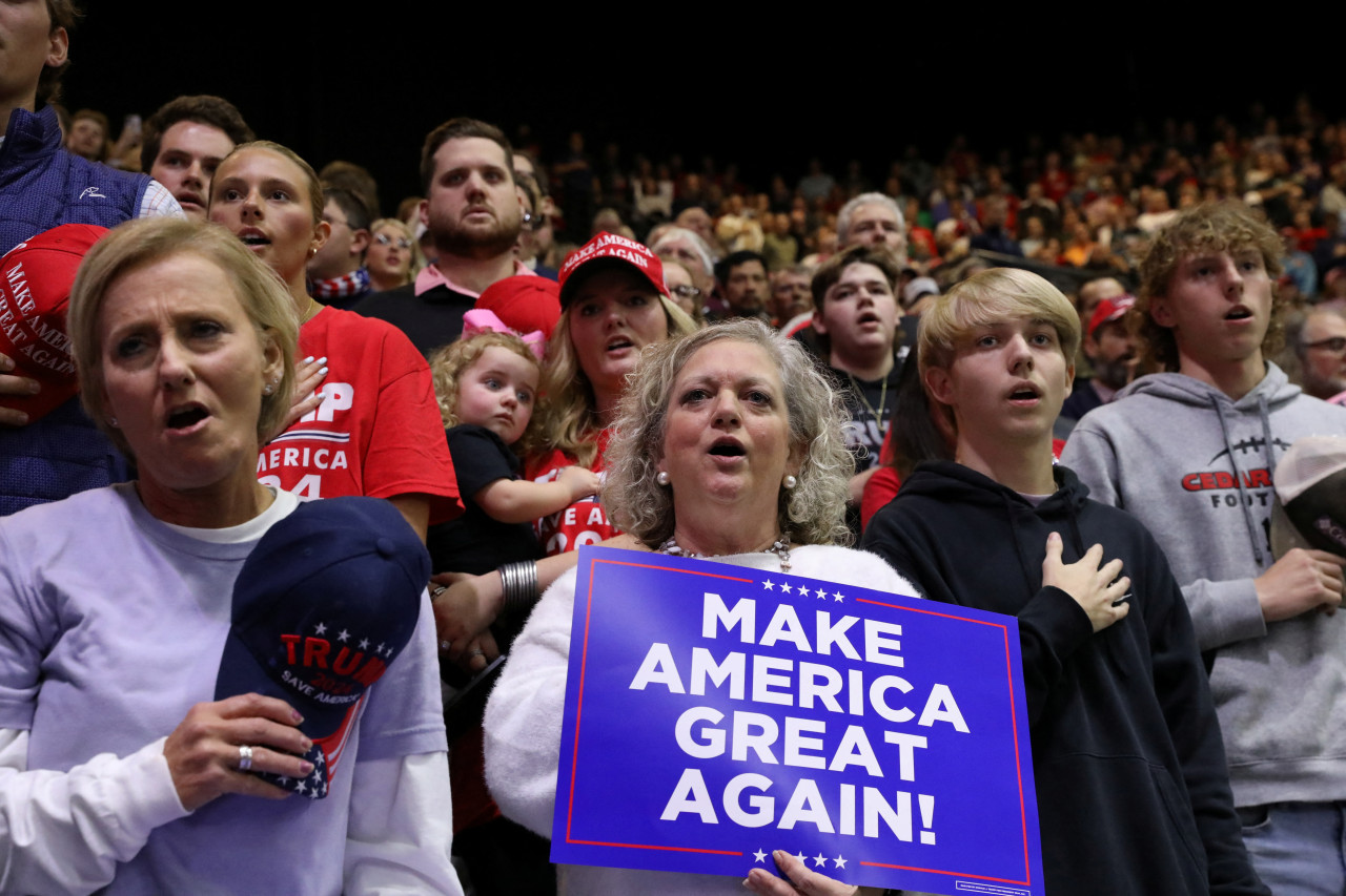 Seguidores de Donald Trump en Georgia. Reuters