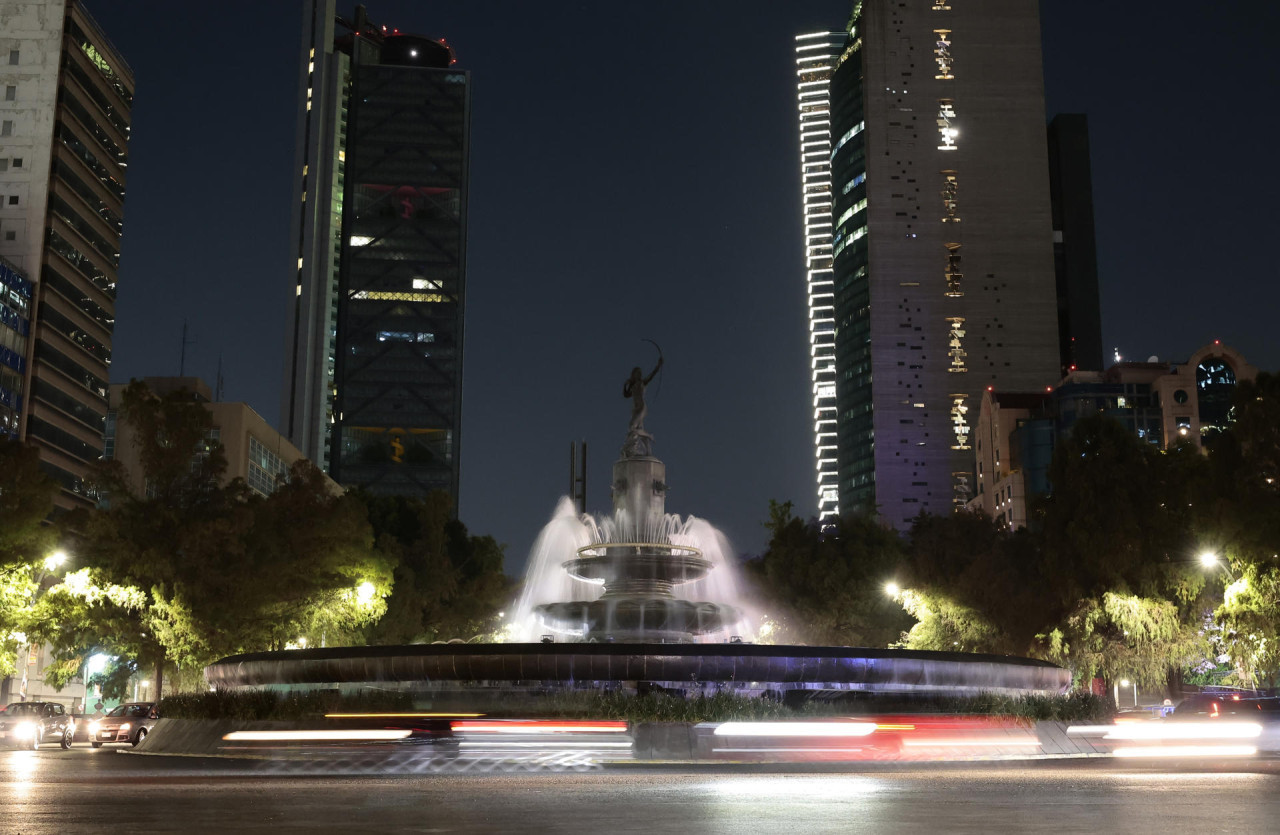 La Hora del Planeta, en Ciudad de México. Foto: EFE.