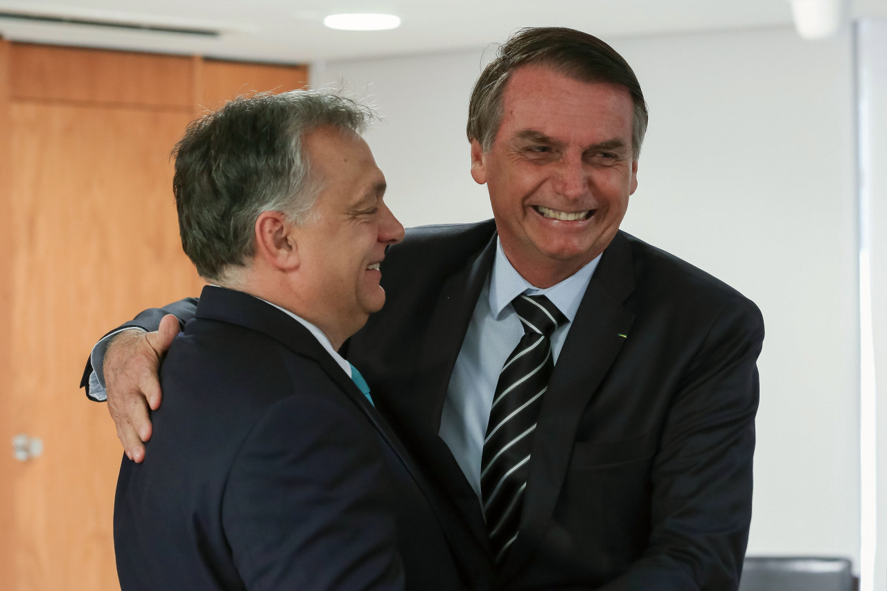 Viktor Orban y Jair Bolsonaro. Foto: archivo NA