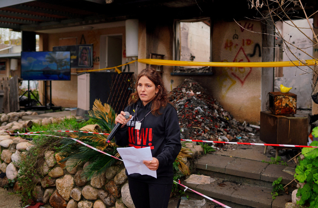 Amit Soussana, rehen israelí que denunció abuso sexual de Hamas en su cautiverio. Foto: REUTERS.