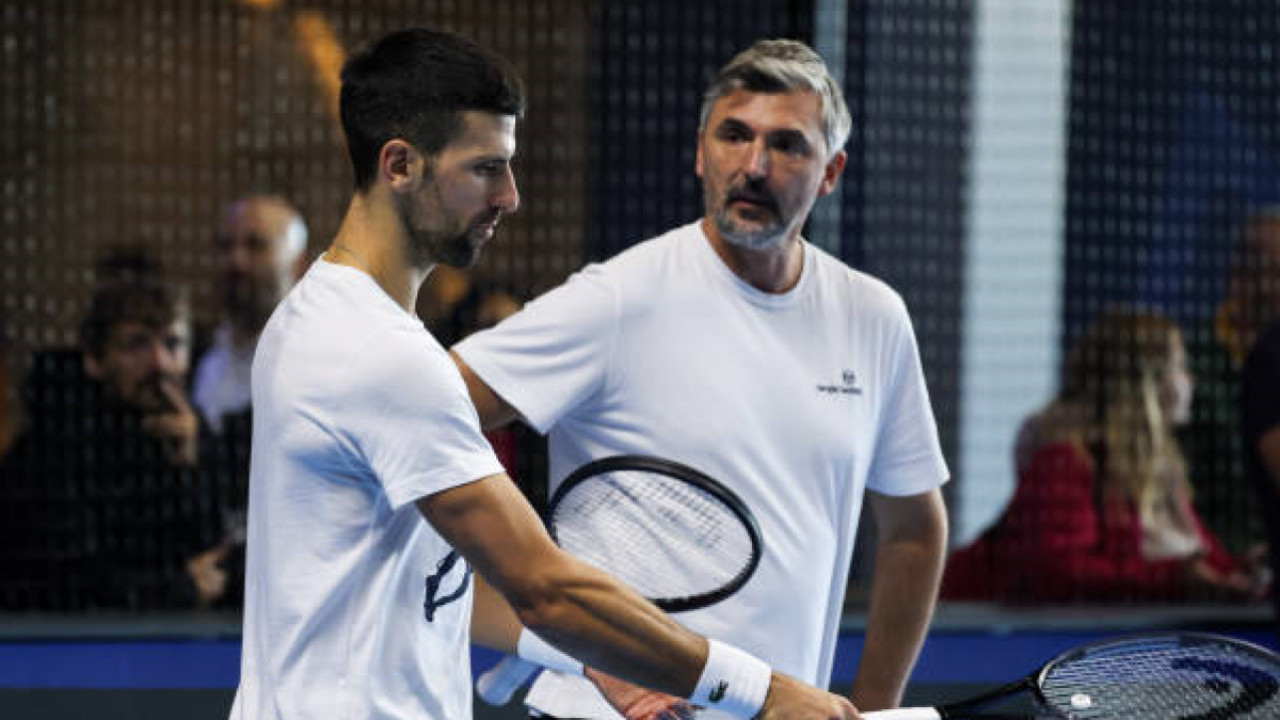Novak Djokovic y Goran Ivanisevic.